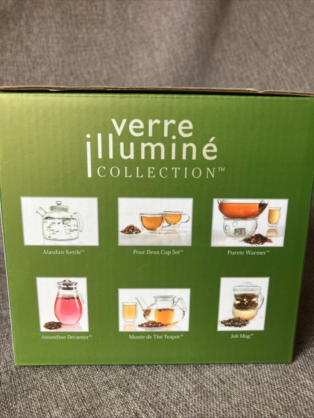 Dancing Leaf Teapot Clear Glass Tea Pot With Steel Strainer 28oz, NIB - Picture 3 of 11